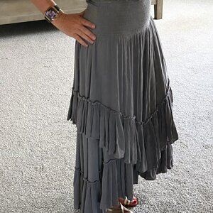 Free People Convertible Skirt (Dress/Skirt) – Gravel, Size S